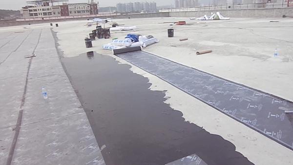 青龍綿陽(yáng)長(zhǎng)虹物流園防水項(xiàng)目現(xiàn)場(chǎng) 非固化涂料