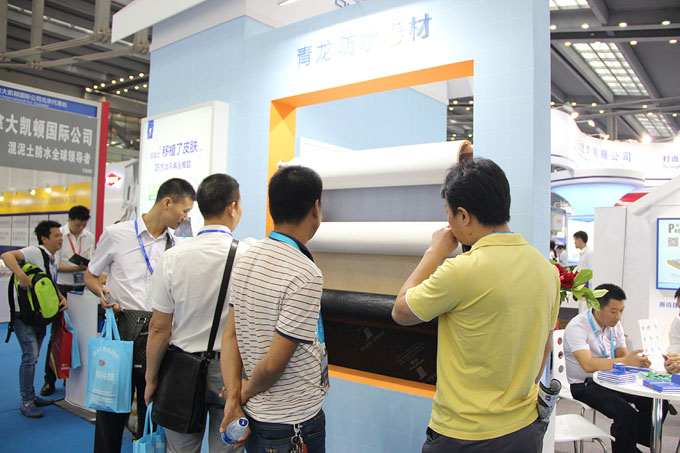 客戶參觀青龍防水卷材 防水材料