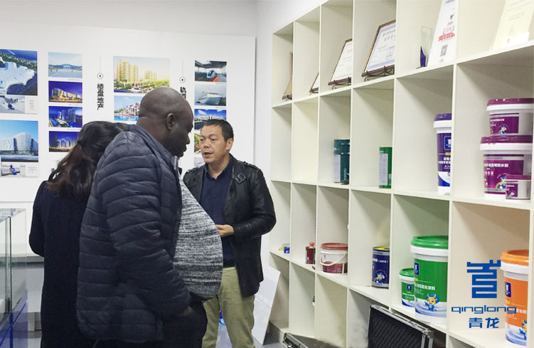 貝寧領(lǐng)事考察青龍防水材料 防水材料