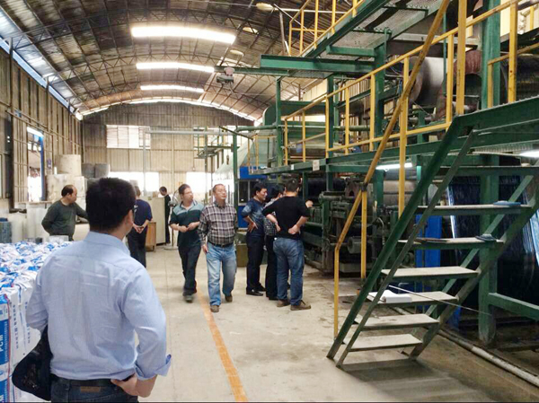 金科地產(chǎn)重慶總部領導考察青龍集團南寧工廠 重慶防水