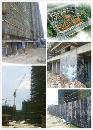 碧桂園地下室防水工程大量采用青龍反應(yīng)粘防水卷材 江門(mén)防水